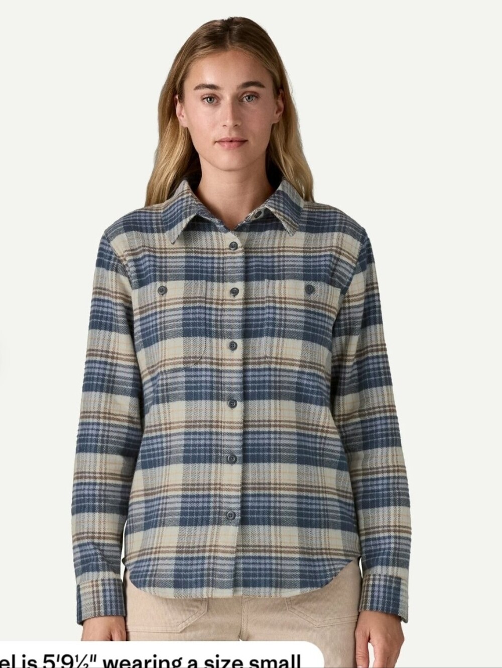 Patagonia Fjord Flannel Shirt In Barnacle Blue Plaid